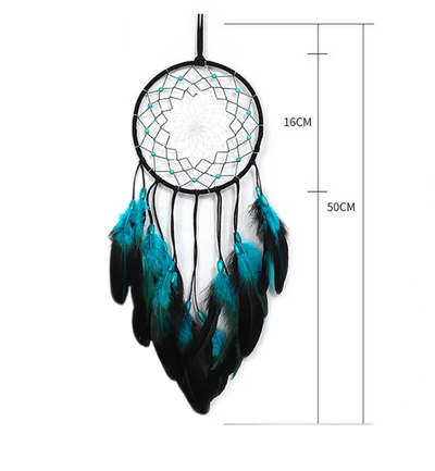 Attrape-Rêve LED Turquoise et Bleu "Iwanyaka"