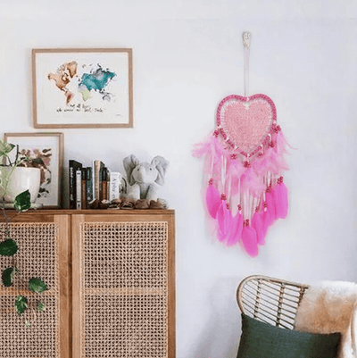 attrape reve coeur rose